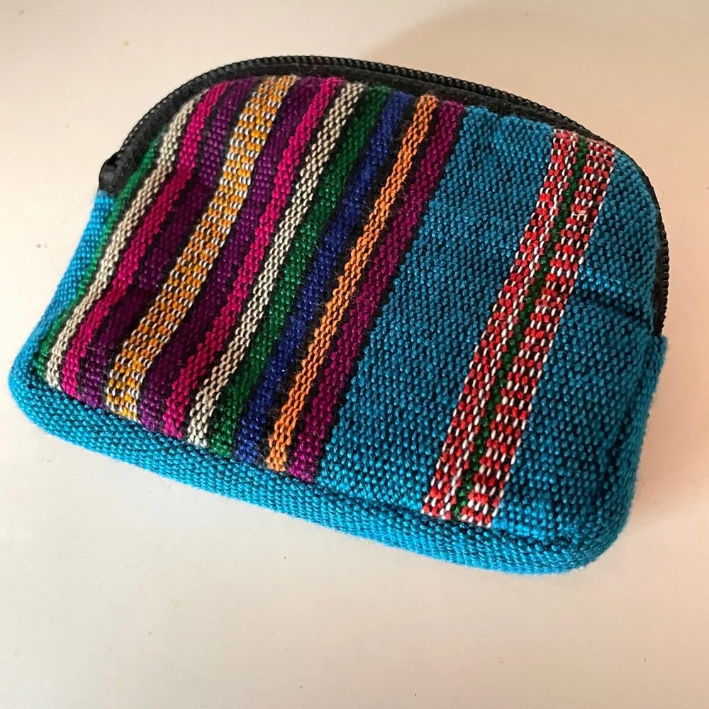 Cute embroidered purse mini walllet hand crafted from Mexico - Picture 3 of 7